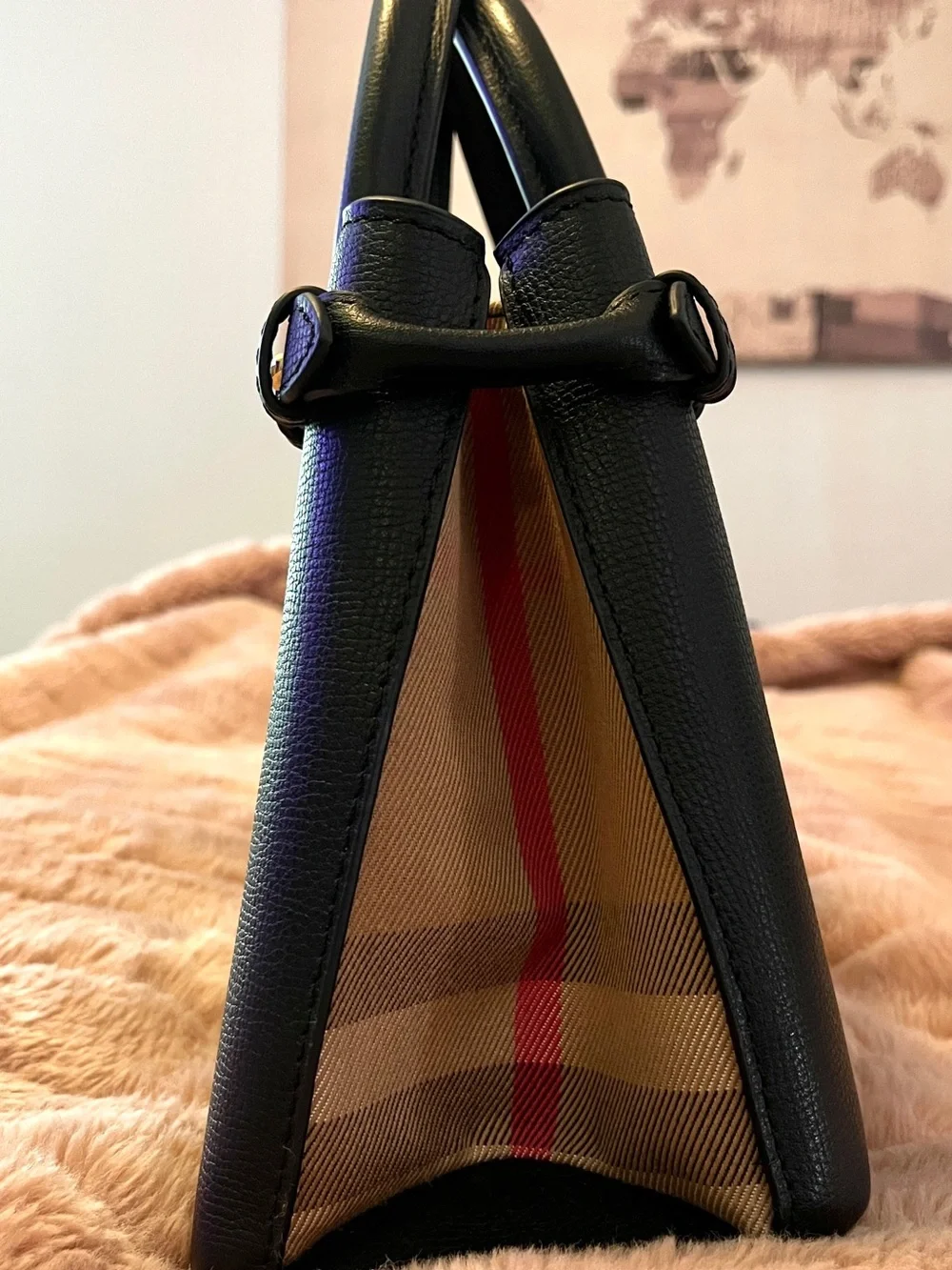 Burberry Mini Cotswolds Leather Handbag
